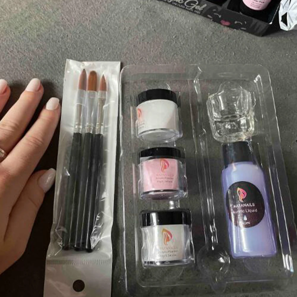 Набор для наращивания ногтей профессиональный набор жидкости акрила начинающих