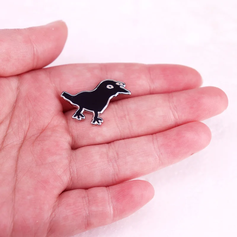 Брошь с изображением вороны в ассортименте