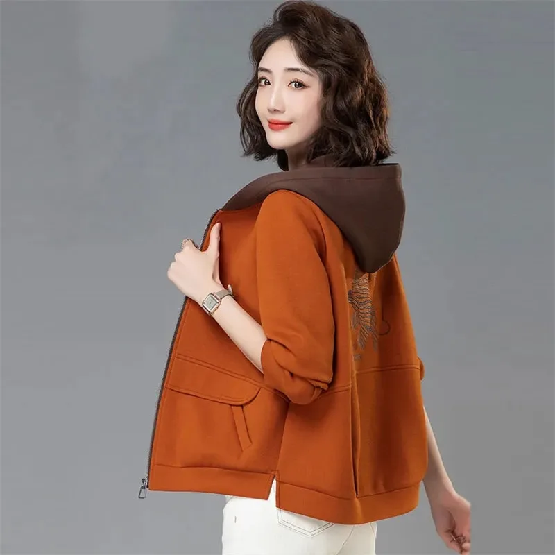 

Новинка весна-осень 2023, модный Женский приталенный универсальный короткий тренчкот с длинным рукавом в Корейском стиле