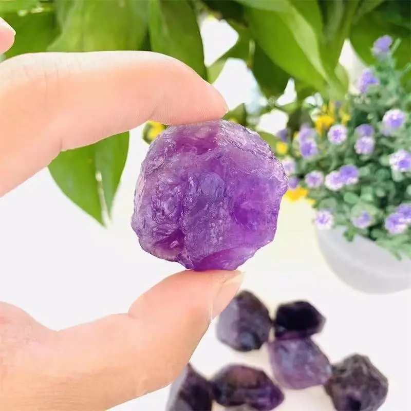 Оптовая продажа натуральный камень необработанный кристалл шероховатый Аметист