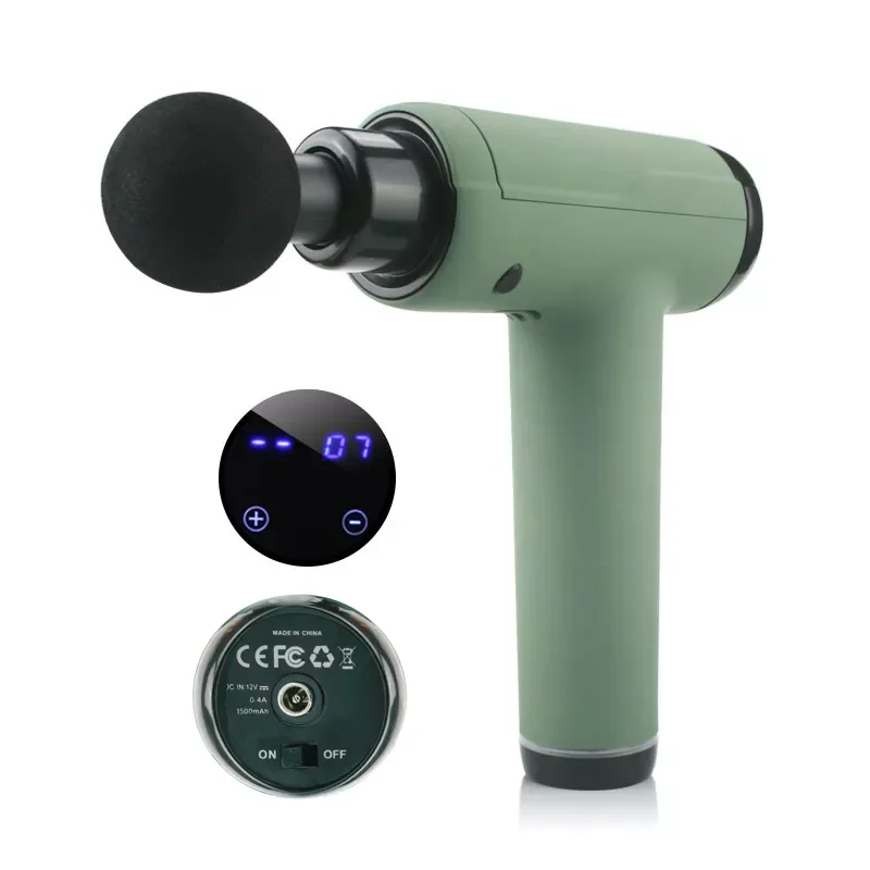 

Body Massage Gun Rechargeable Deep Muscle Tissue Massager Device Massage Exercising Relaxation Slimming Shaping Pain Relief