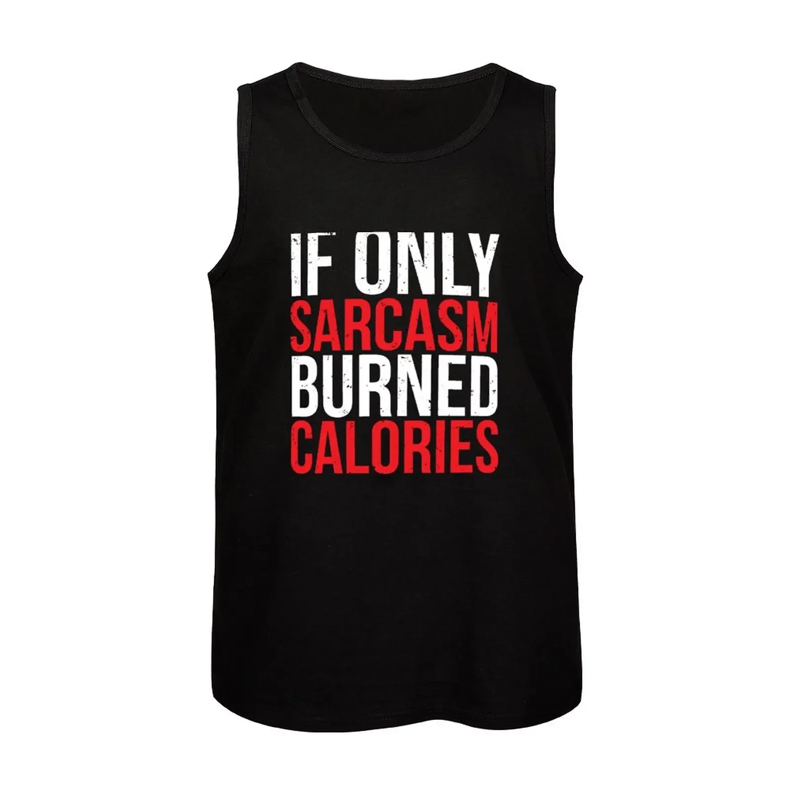 Новинка крутая Спортивная футболка Sarcasm сожженные калории майка жилет мужская
