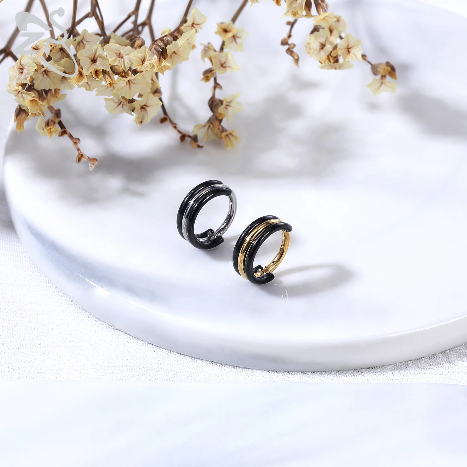 Кольцо ZS из титановой стали G23 для носа ювелирное украшение пирсинга с