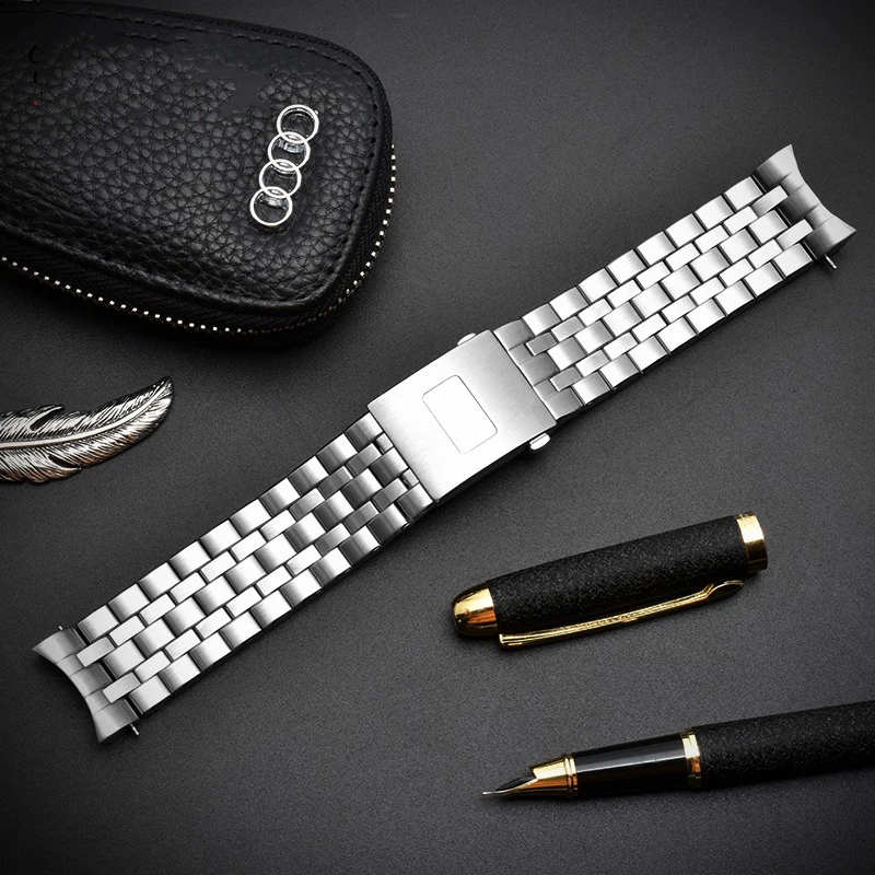 Купить Ремешок из нержавеющей стали для мужских часов, браслет для IWC Pilot Mark 17 18 Little Prince IW377717, 20 мм 21 мм