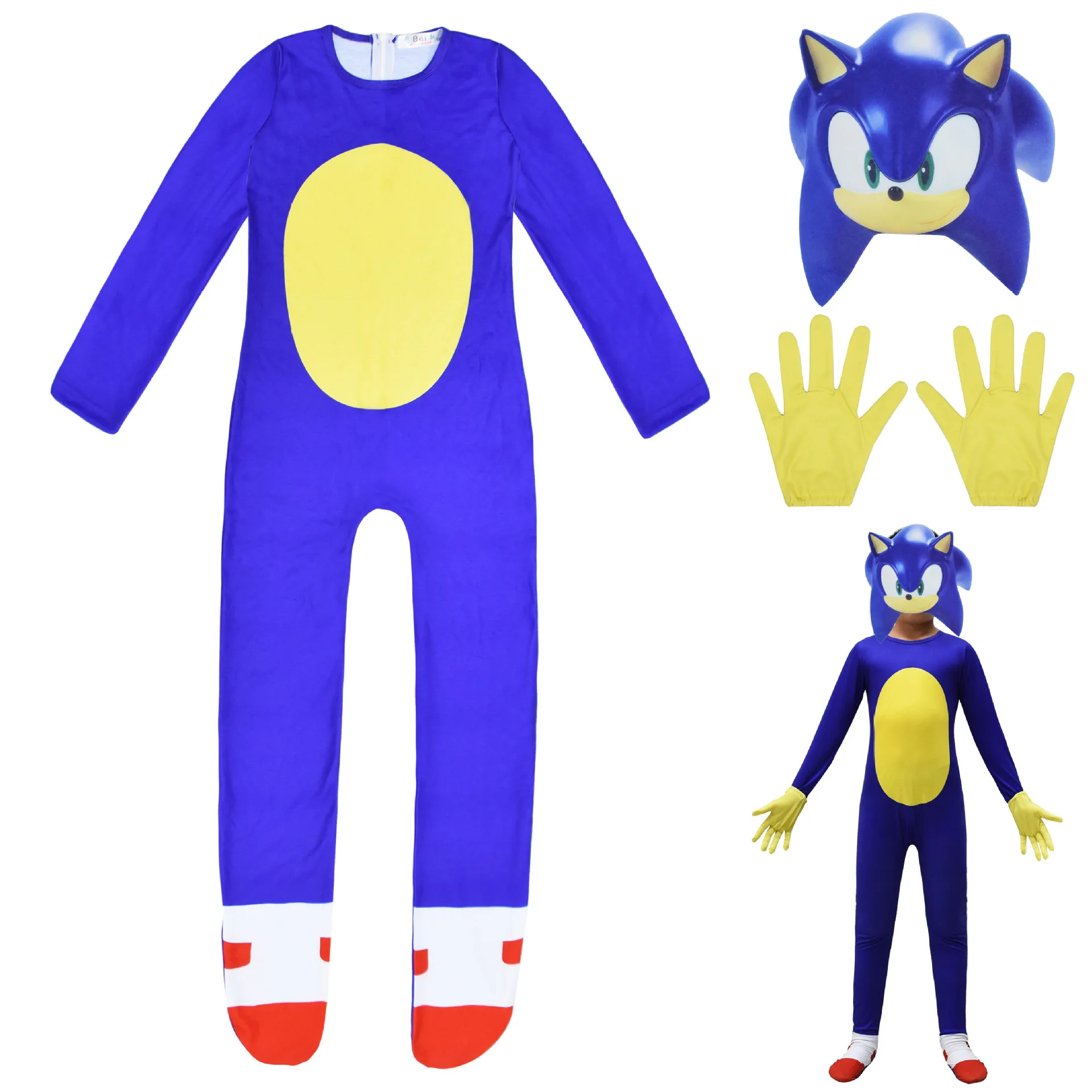 

Sonic детский день вечерние косплей платье боди