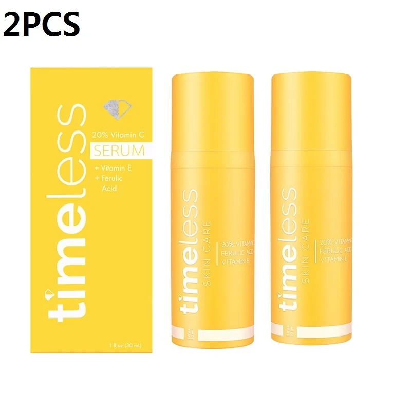 

2PCS Timeless 20% VITAMIN C + E Ferulic Acid Serum Antioxidant Whitening Moisturizing Face Serum Anti Wrinkle Brighten Skin