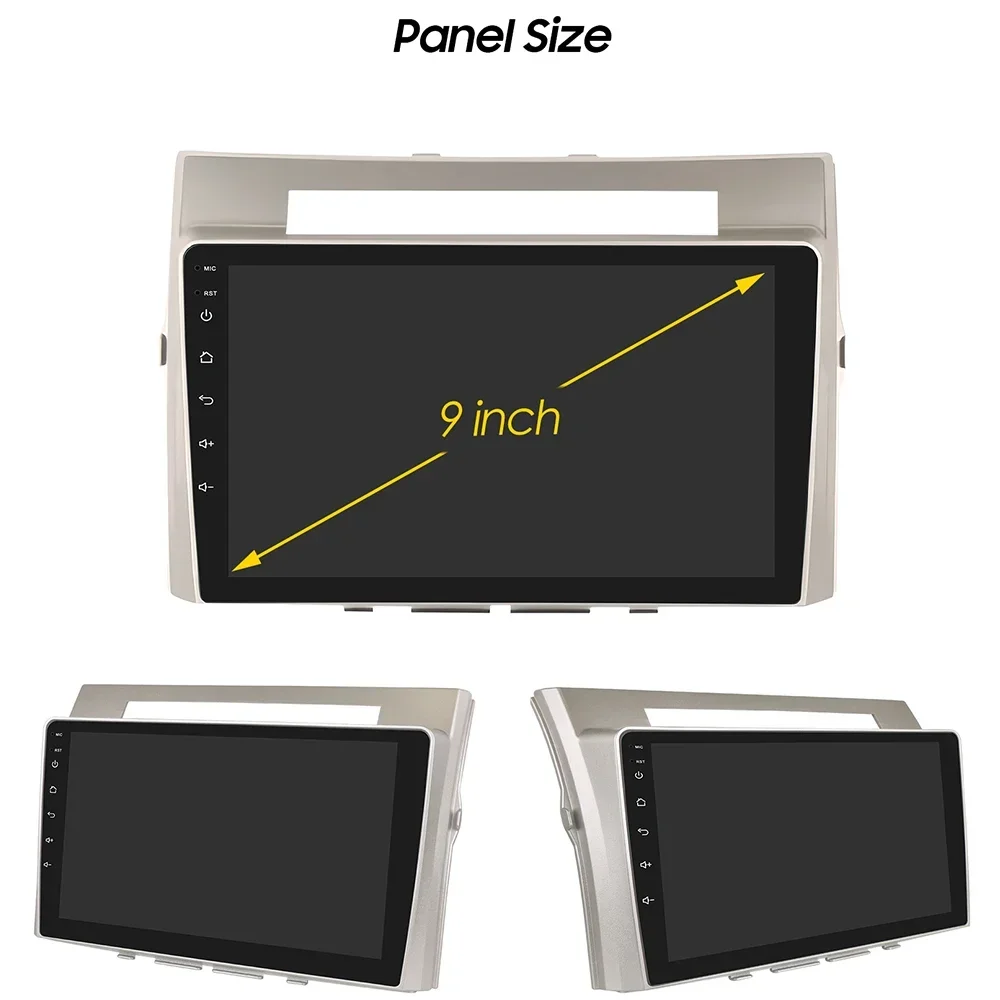 Для Toyota Corolla Verso AR10 2004-2009 2 Din Android 12 Автомобильный радиоприемник Мультимедийный