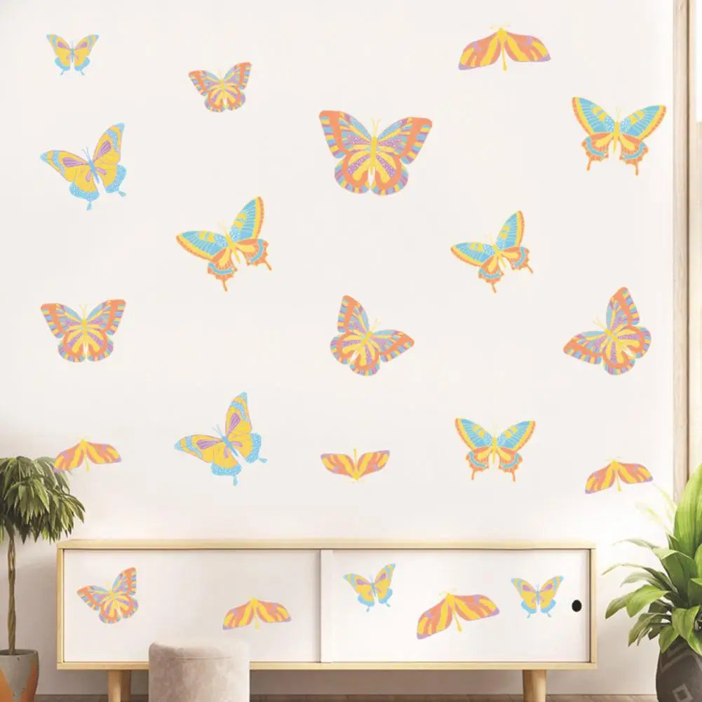 

Настенная роспись прочная водонепроницаемая долговечная Бабочка печать фоновая наклейка настенное художественное украшение домашний декор