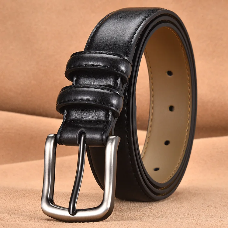 

Men's Genuine Leather Dress Belt, Handmade, 100% Cow Leather, Fashion & Classic Designs for Work Business and Casual