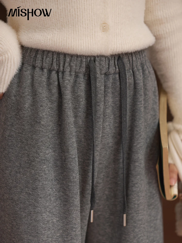 MISHOW широкие брюки женские повседневные универсальные длинные 2024 осень-зима