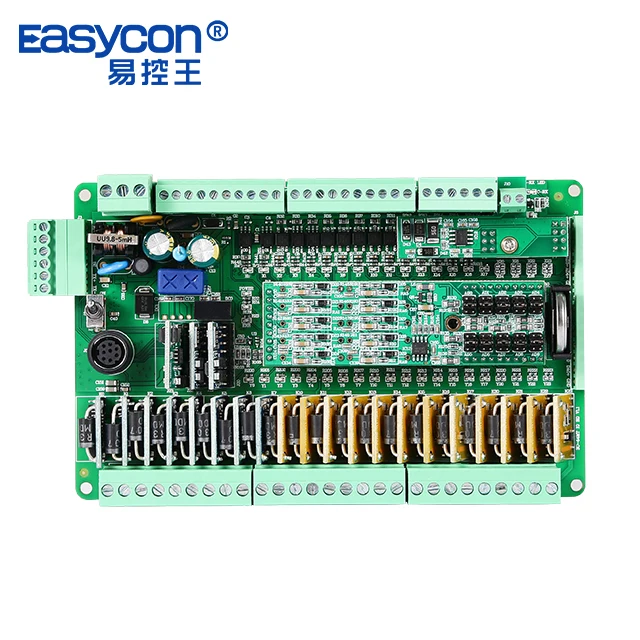 Enlarge Easycon PLC Controller Board FX3U-44MT/MR/MRT With 24DI/20DO Programmable Logic Controller For Stepper Controller