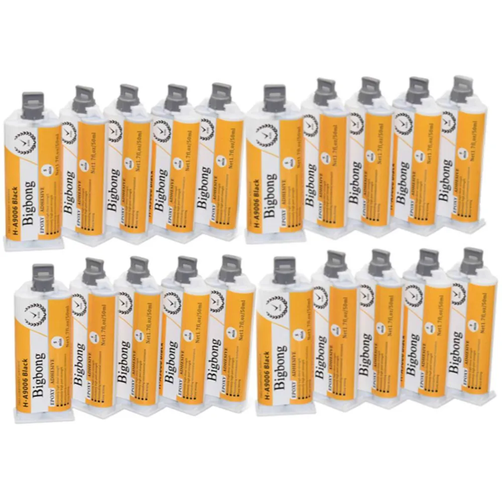 

Клей из эпоксидной смолы 1:1 черный, 50 мл, 20 шт., быстроотверждаемый клей, быстрая обработка стекла, металла, пластика, стекла, камня, дерева, ст...