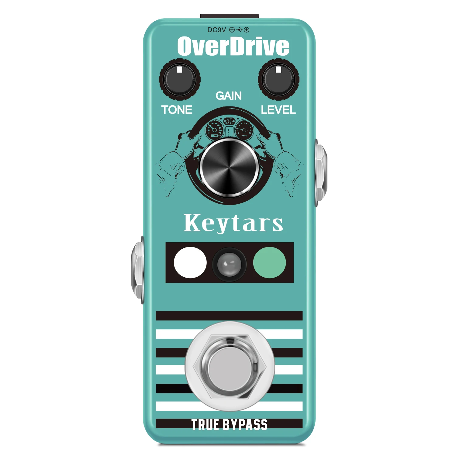 

Keytars LEF-302A Guitar Overdrive Effect Pedal Analog Classic Blues Style With Bright And Wild Sound Ture Bypass Full Metal Case