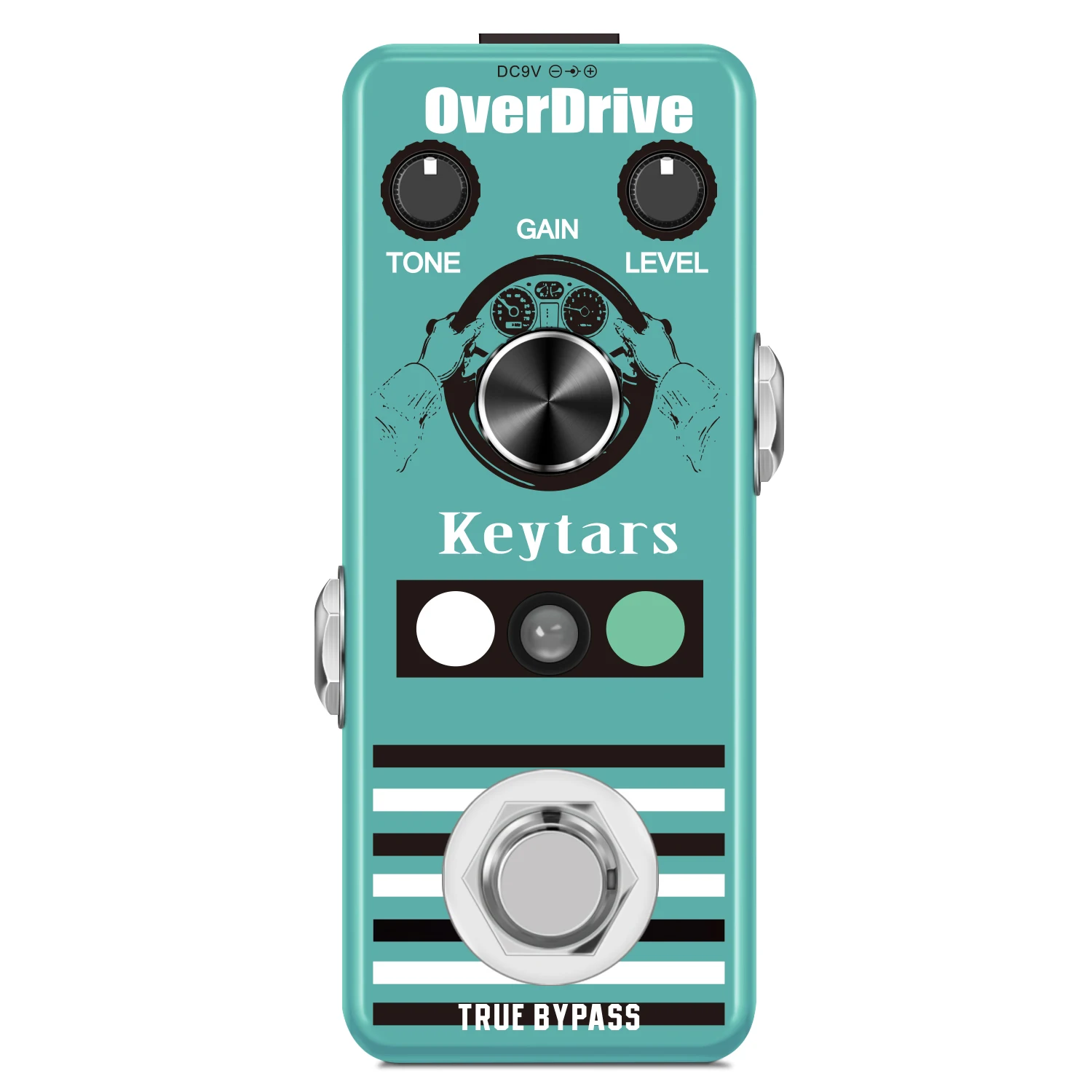 Keytars LEF-302A Guitar Overdrive Effect Pedal Analog Classic Blues Style With Bright And Wild Sound Ture Bypass Full Metal Case