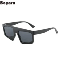 boyarn 2022 new square sunglasses steampunk personalized bag color contrast glasses net red ins sunglasses eyewear