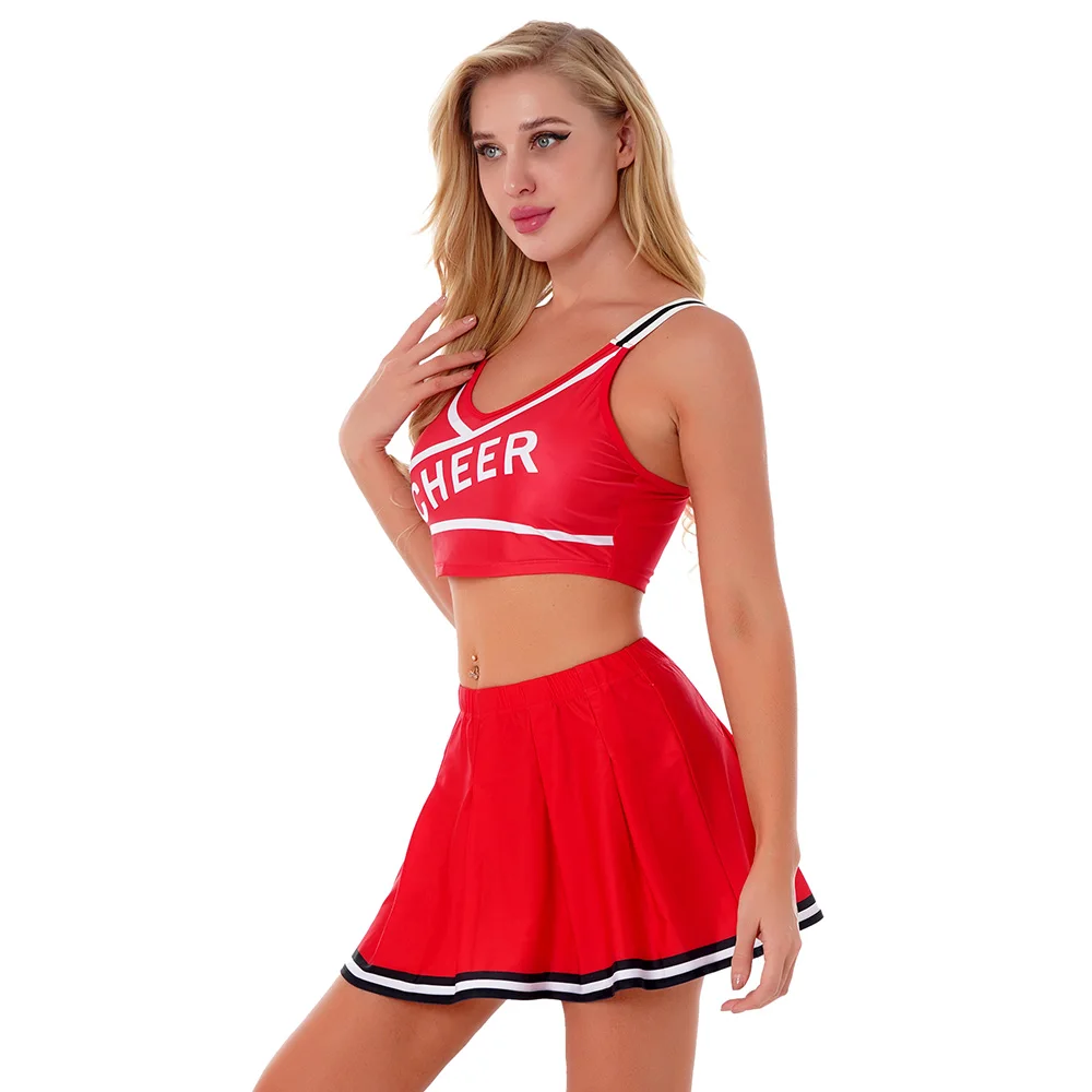 

Женский костюм Чирлидера, наряды для школьниц, модная униформа для лидера, для выступления на сцене, для танцевальной вечевечерние НКИ, комп...