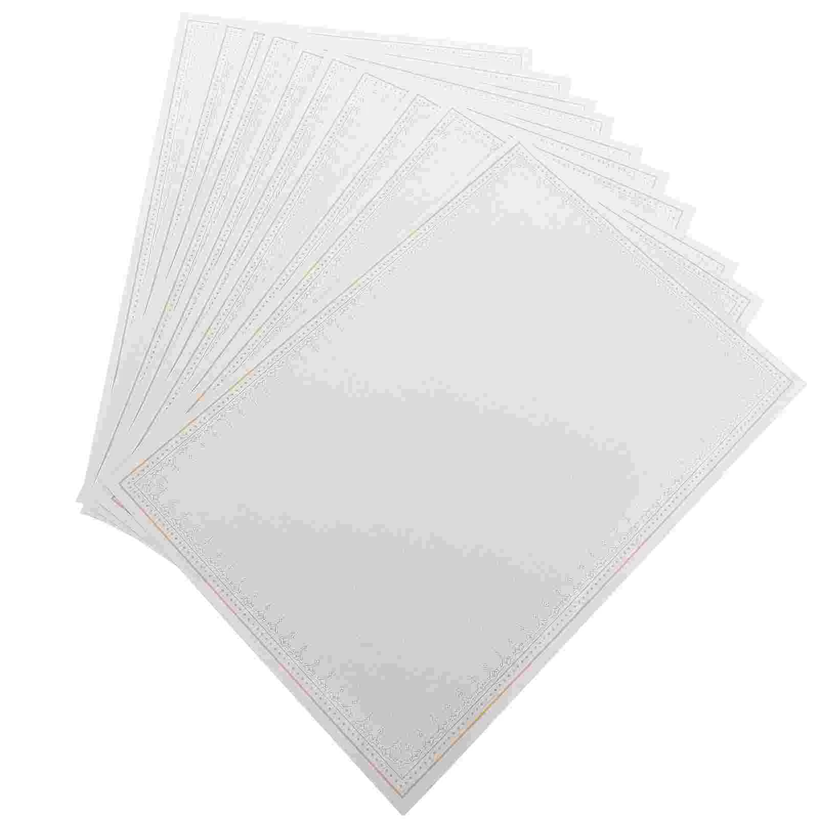 

School Award Supplies Certificate Paper Certificates Student Blank Gift Printing