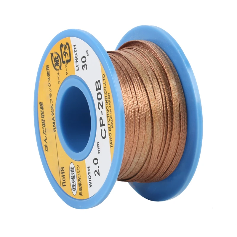 Фото Высококачественный провод для распайки CP30B/CP20B 100% BGA 20 м * 3,0 мм 30 м * 2,0 мм №4
