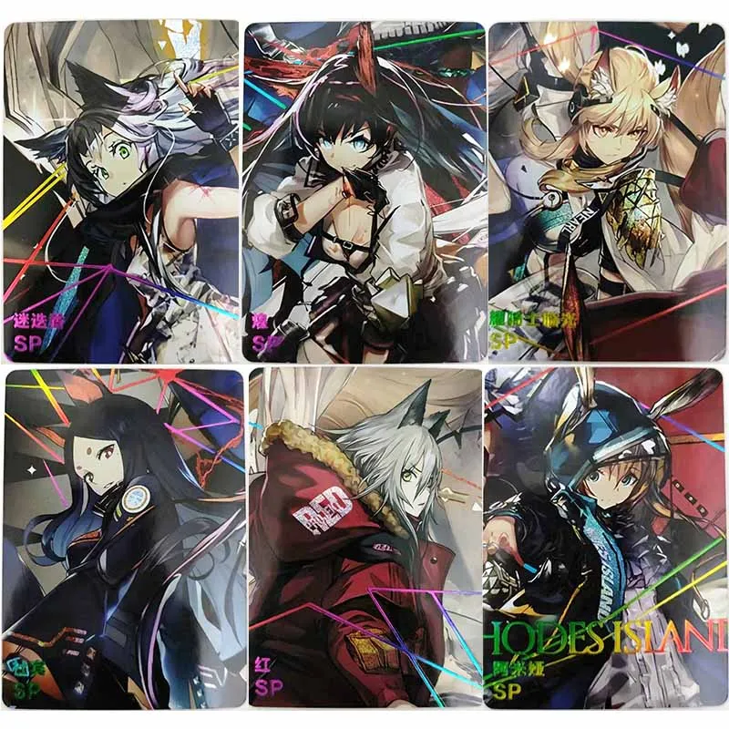 

Anime Goddess Story Foil Spin Sp Flash Card Rosmontis Projekt Red Wendy Collection Toy Solitaire Christmas Birthday Present