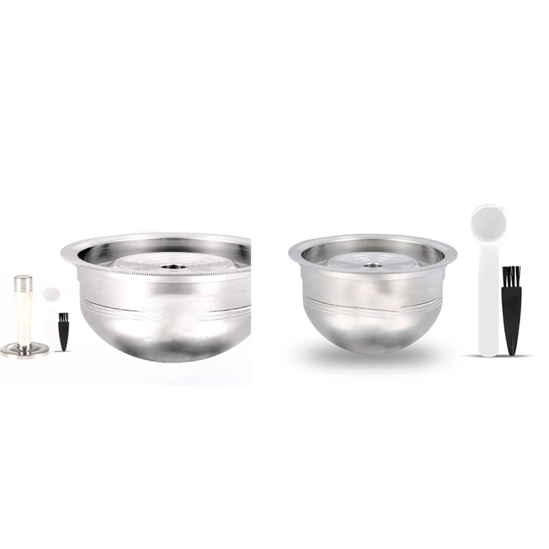 

Reusable Coffee Capsule Pod For Nespresso Vertuoline GCA1 & Delonghi ENV135 Stainless Steel Refillable Filters Dosing