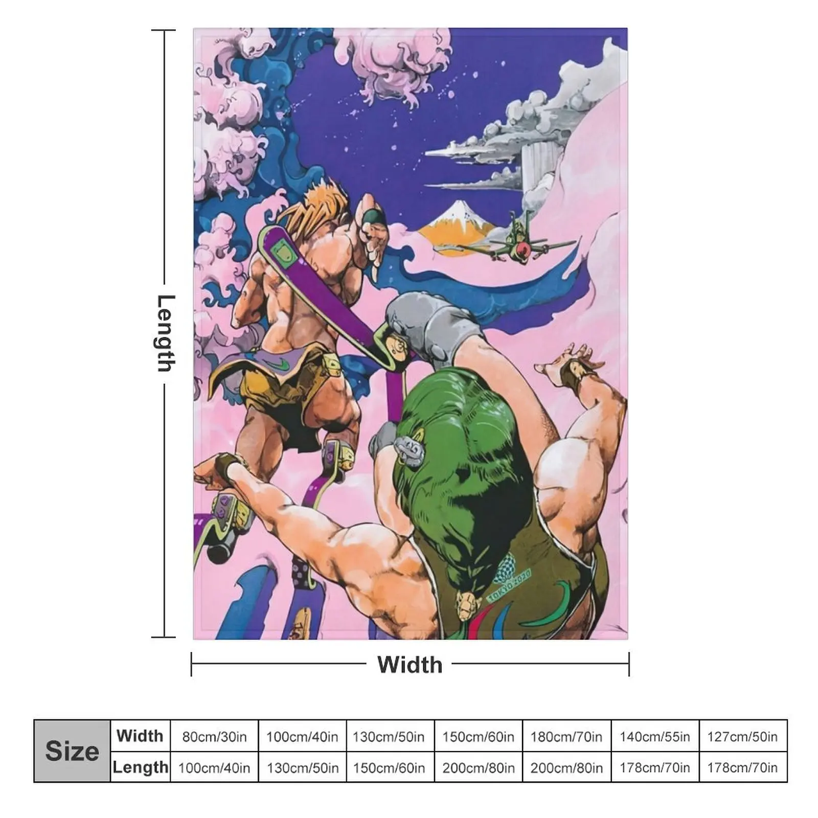 Аниме Araki параболический плед спальный мешок идея для подарка на День святого