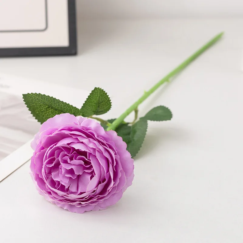 

Искусственные цветы Uflower 48 см роза пион шелк