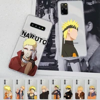 bandai uzumaki naruto phone case for samsung s20 s10 lite s21 plus for redmi note8 9pro for huawei p20 clear case