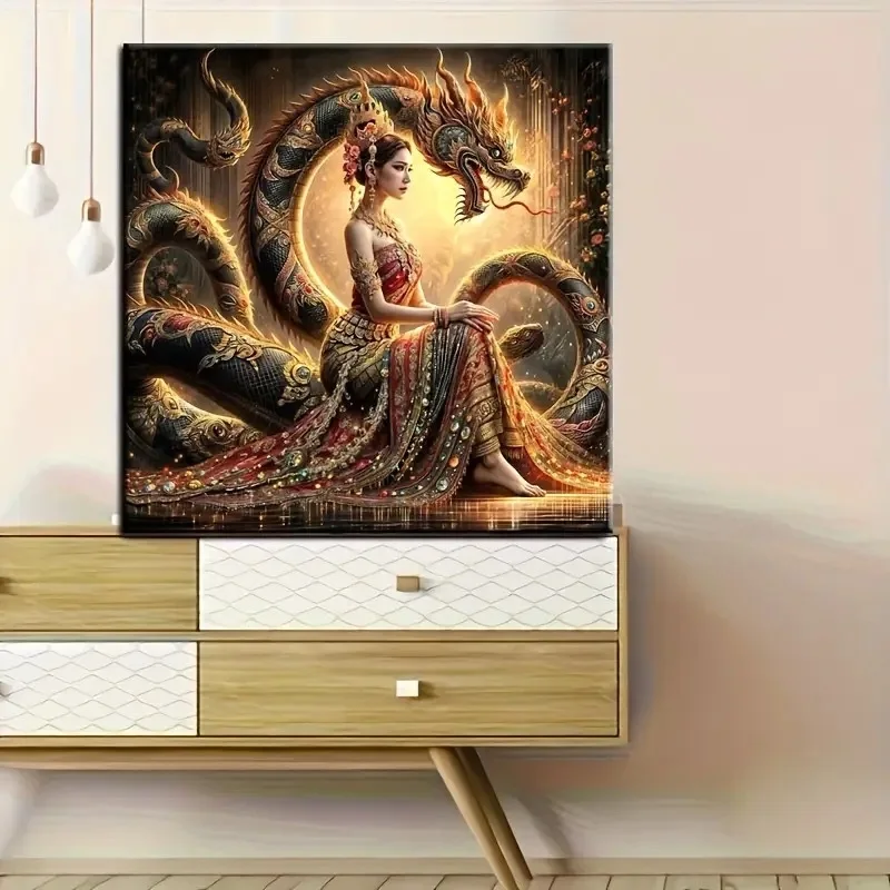 DIY алмазная живопись в китайском стиле красота дракон вышивка полная квадратная