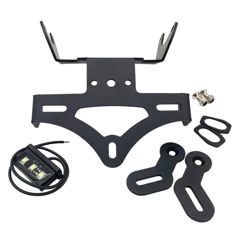 

License Plate Frame 1 Set Useful with Light High Hardness Motorcycle License Plate Frame