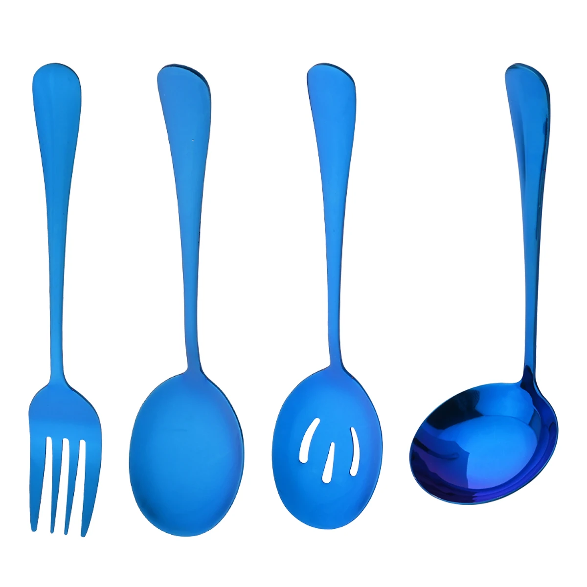 

Столовые приборы из нержавеющей стали голубого цвета 4 шт./компл.