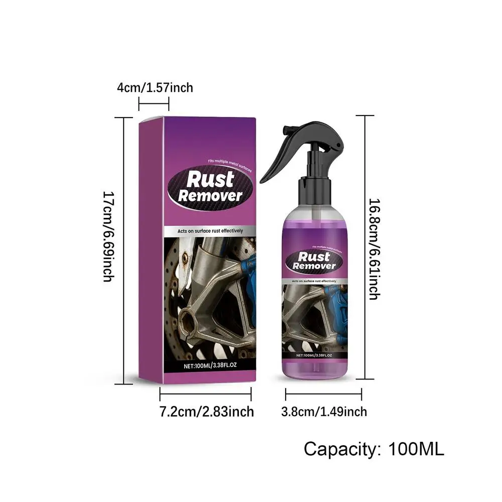 

Спрей Для Удаления Ржавчины 100 Мл Для Очистки Металла, Автомобильных Дисков, Шасси, Инструментов, Оборудования, Ванных Комнат