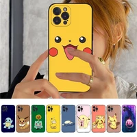 bandai pokemon phone case for iphone 11 12 13 mini pro xs max 8 7 6 6s plus x 5s se 2020 xr cover