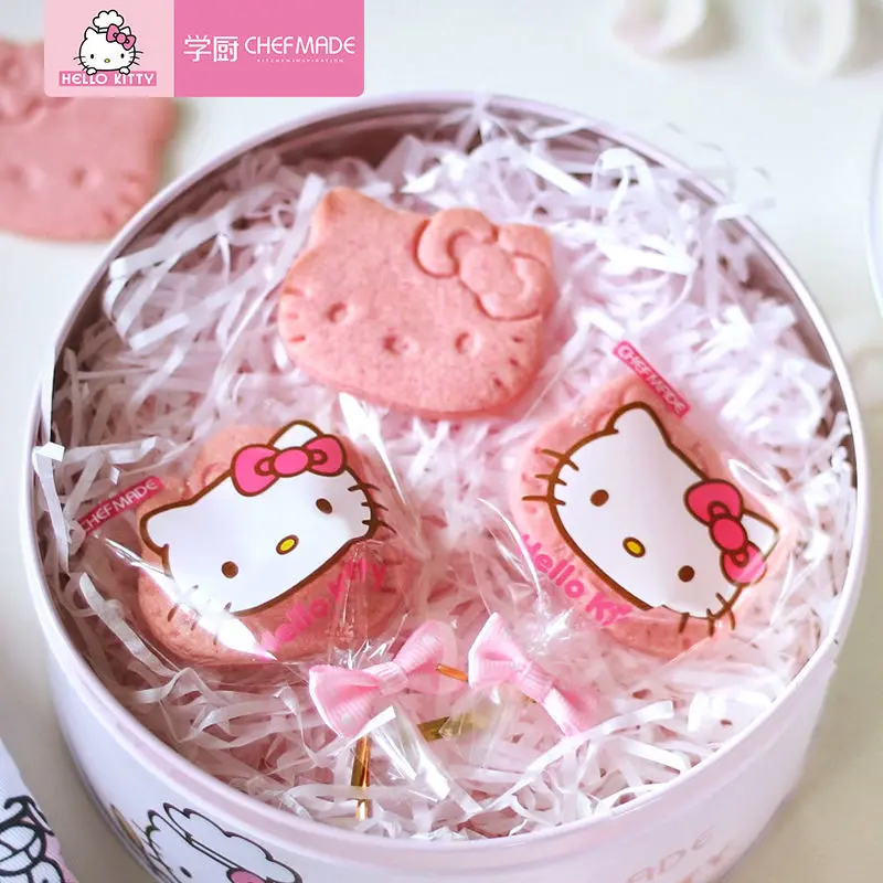

50 шт., прозрачные пакеты для печенья с рисунком Hello Kitty