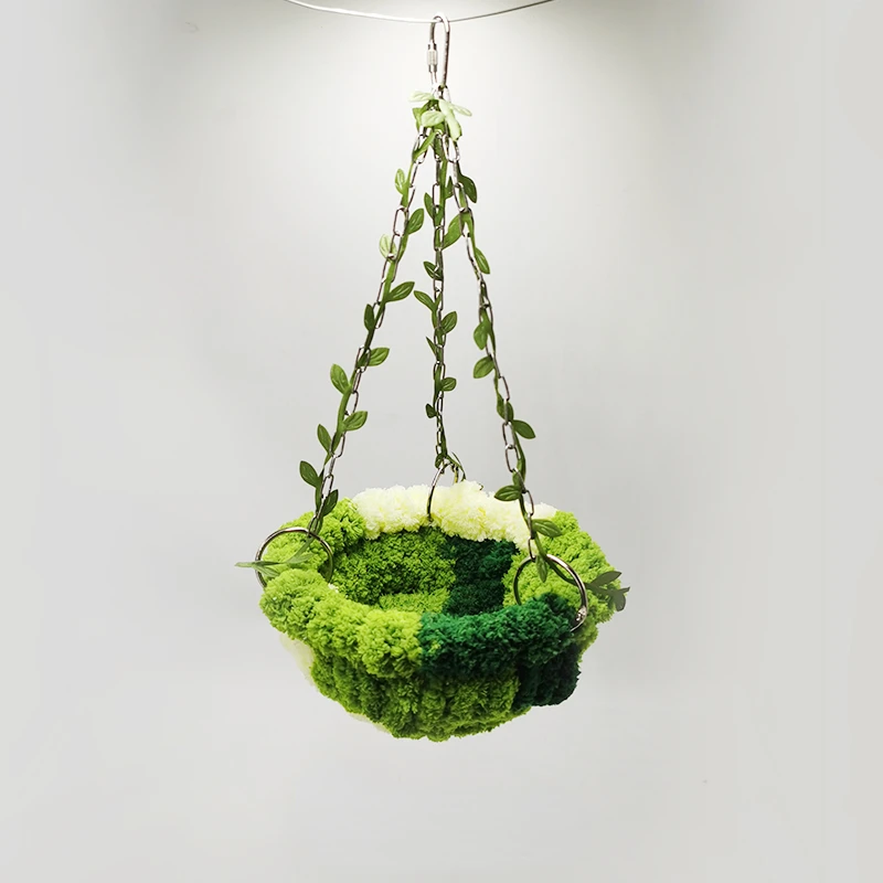 

Parrot Bird Jungle Wind Hanging Bed Swing Xuan Phoenix Tiger Skin Peony Special Rest and Play Bird Nest Metal Toy Supplies