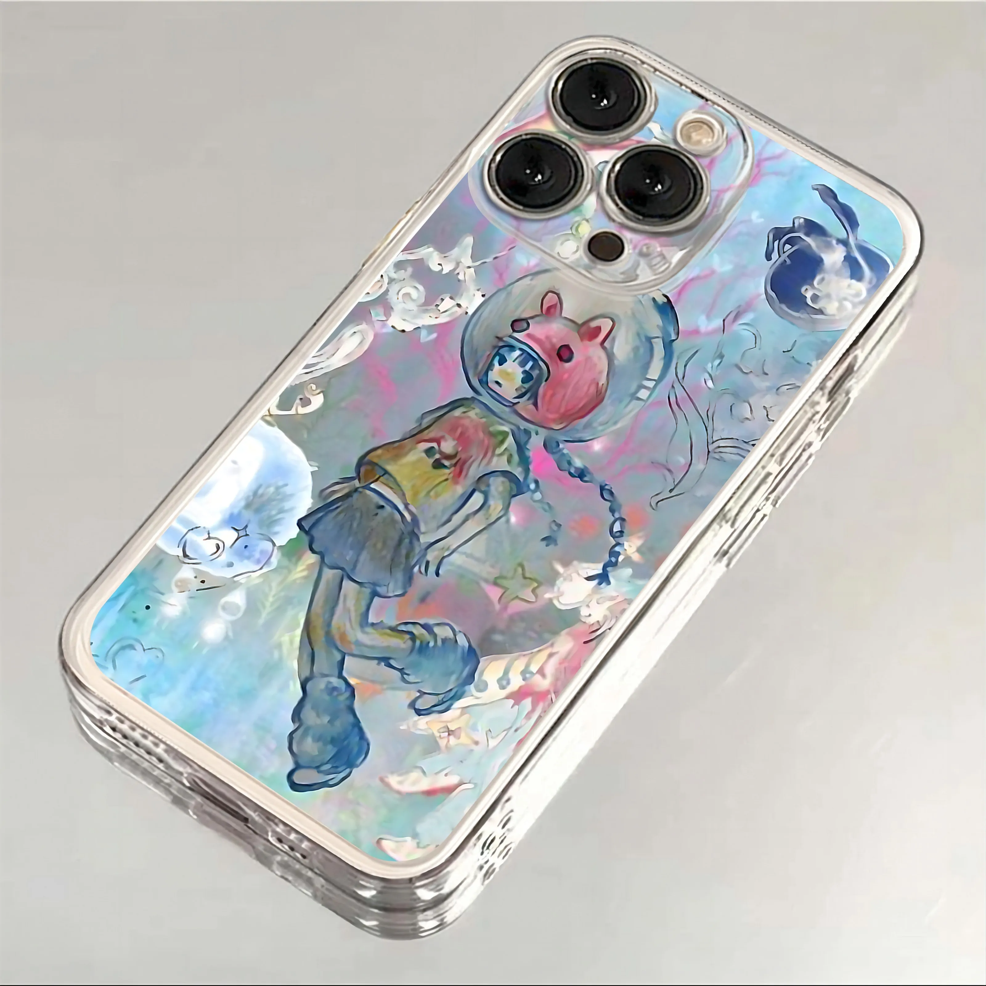 Чехол для телефона Aya Takano для iPhone 16, 15, 14, 13, 12, 11 Mini Pro Max X XR XSMax 7, 8 Plus, прозрачная мягкая задняя крышка из ТПУ (art.: 3920cbb1424cb) - 3920cbb1424cb