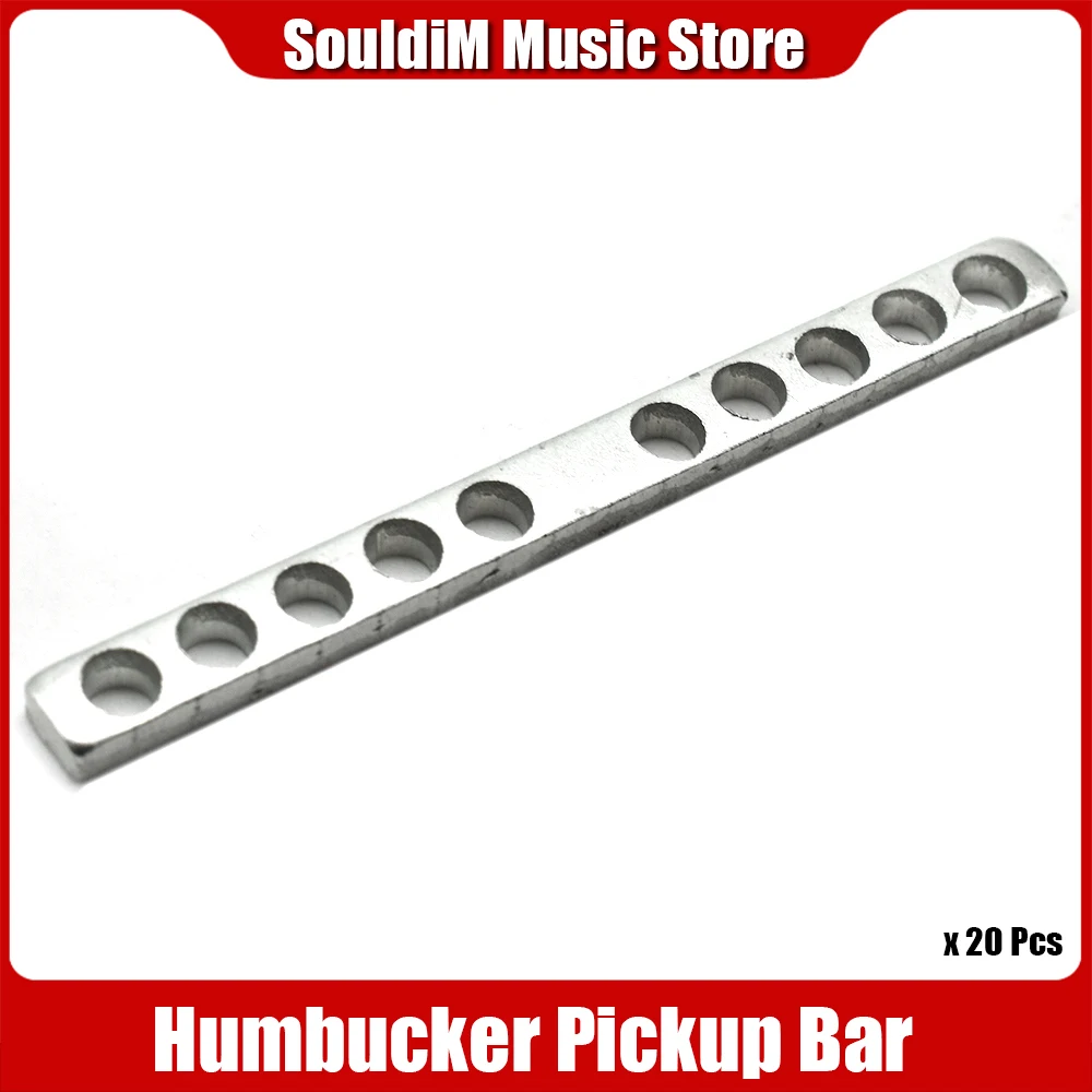 

20pcs Electric Guitar 6 Hole Humbucker Pickup Metal Spacer Bars Pole Spacing 50mm 52mm Neck Bridge for choose