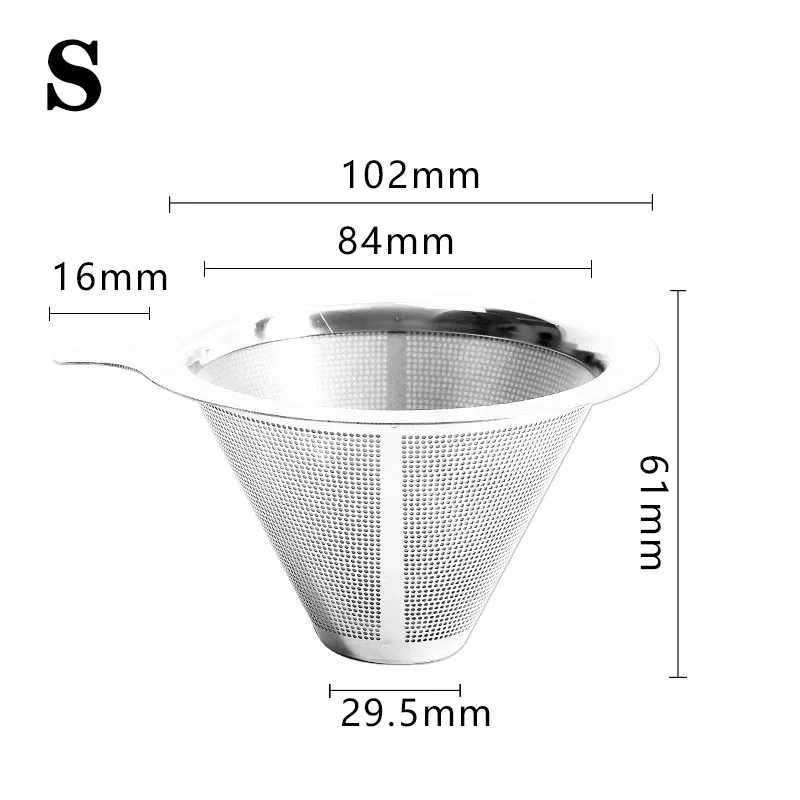 1 шт. сетчатый фильтр для кофе из нержавеющей стали