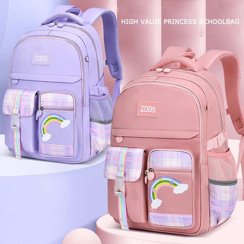 

2 size Children School bags Girls Primary Backpack Kids school backpcak princess schoolbags kids sac mochilas escolar infantil