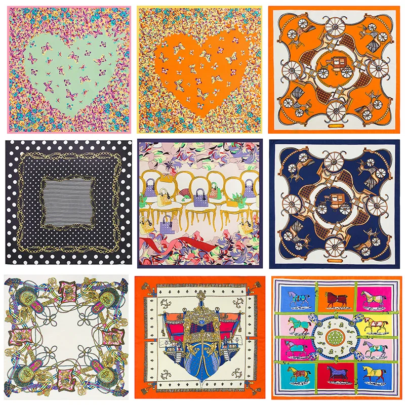 

Новый зеленый мультяшный Рисунок собаки 70 см маленький платок женский шарф навыки шарфы модный бренд Matagorda кольцо шейный платок аксессуар