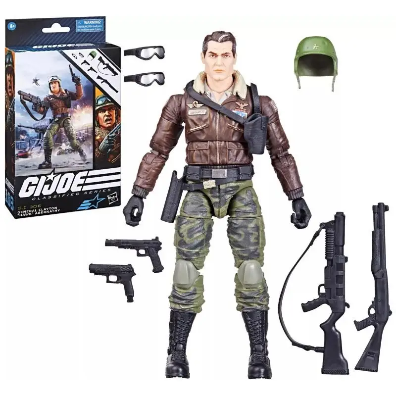 Хасбро Г.И. Серия Joe Classified # 103 Коллекционная 6-дюймовая фигурка General Clayton Hawk Abernathy с 7
