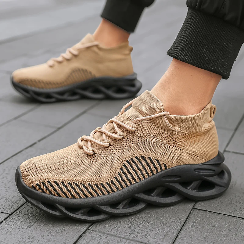 Новинка мужская обувь дышащие кроссовки для бега на открытом воздухе Женская