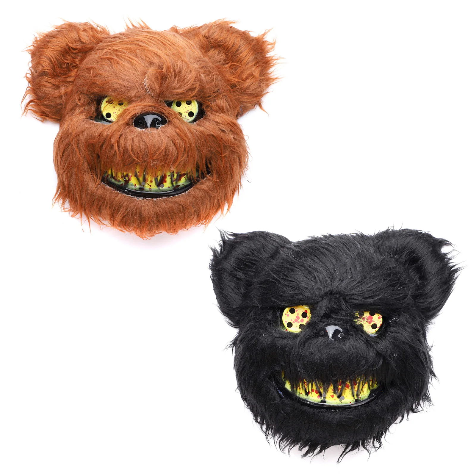 

Horror Masks Bloody Teddy Bear Full Face Mask Halloween Cosplay Costume Scary Haunted House Plush Prop Masquerade Party Headgear