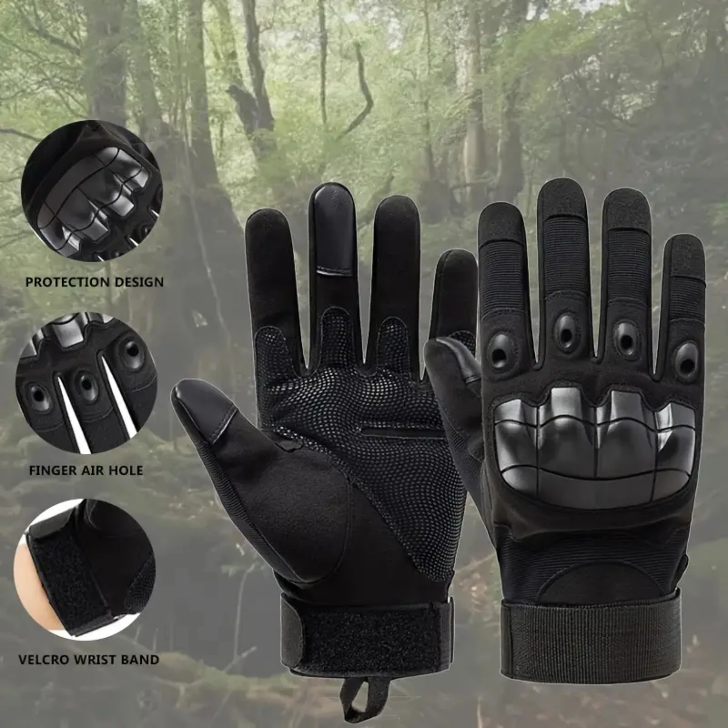 Прочные и защитные мужские боевые тактические перчатки с сенсорным экраном для