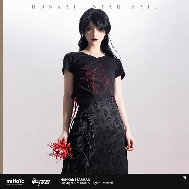 miHoYo Honkai: StarRail Официальная футболка для девочек с периферийными устройствами