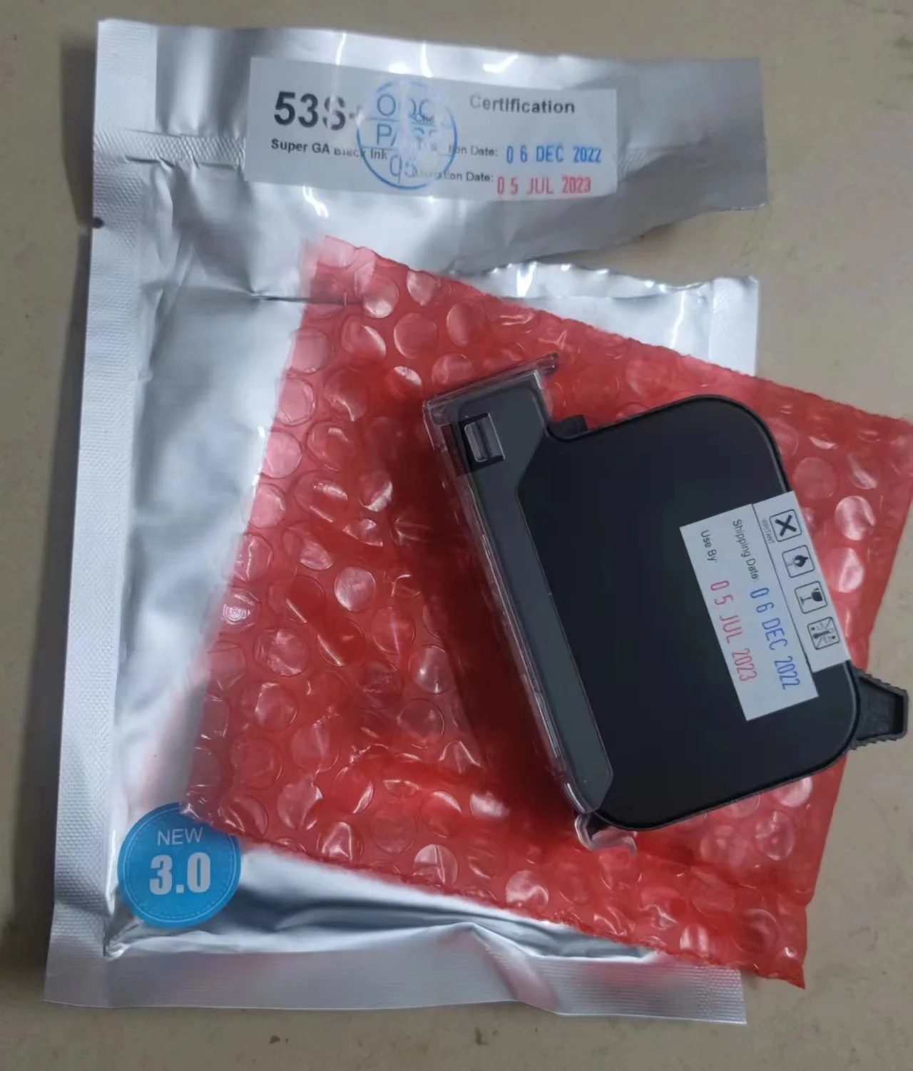 Оригинальный Быстросохнущий черный картридж 53S + подходит для зашифрованных