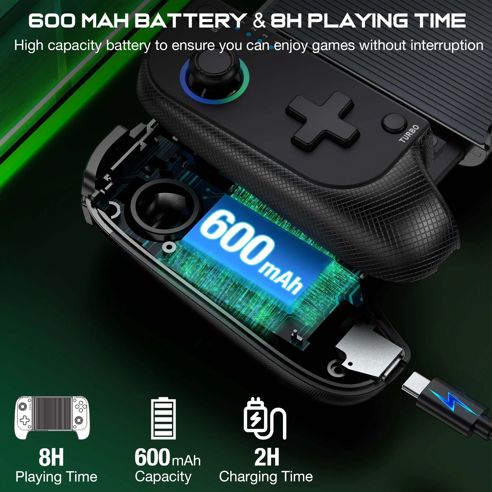 Беспроводной Bluetooth-геймпад Saitake 7007f Rgb