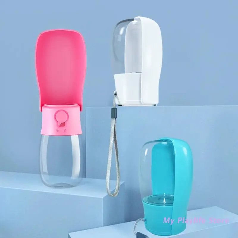 

Дорожная бутылка для воды с фильтром для собак, портативная Водонепроницаемая комбинированная бутылка с ремешком для питьевой воды чаша дозатора