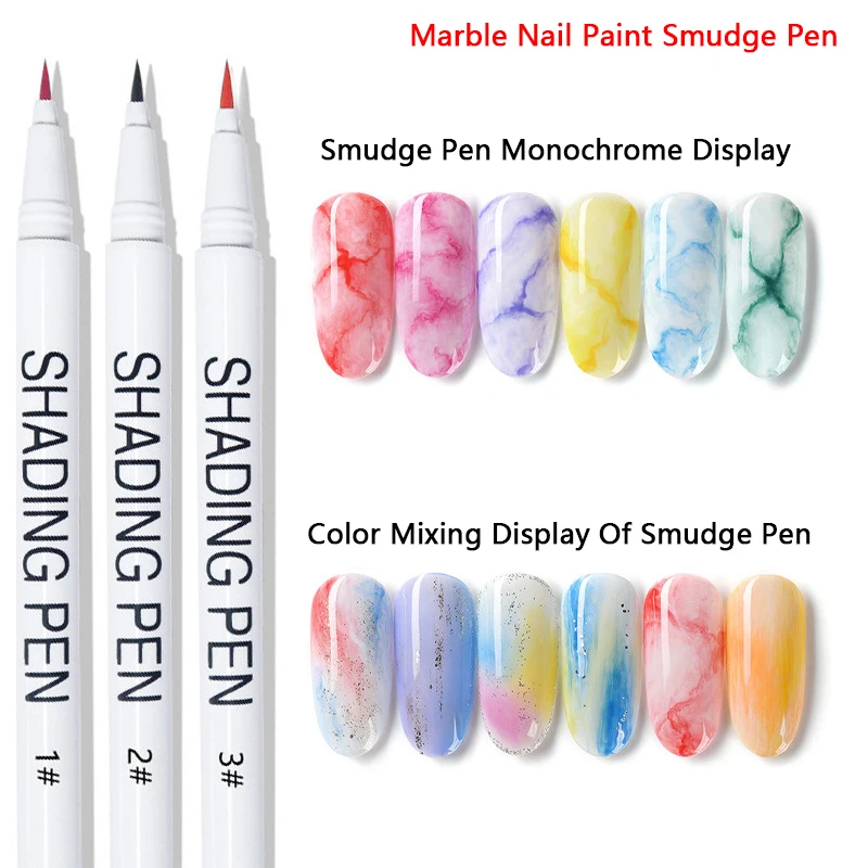 

15 Colors Nail Art Liner Pen Marble Gradient Smudge Pen DIY Nail Art Tools