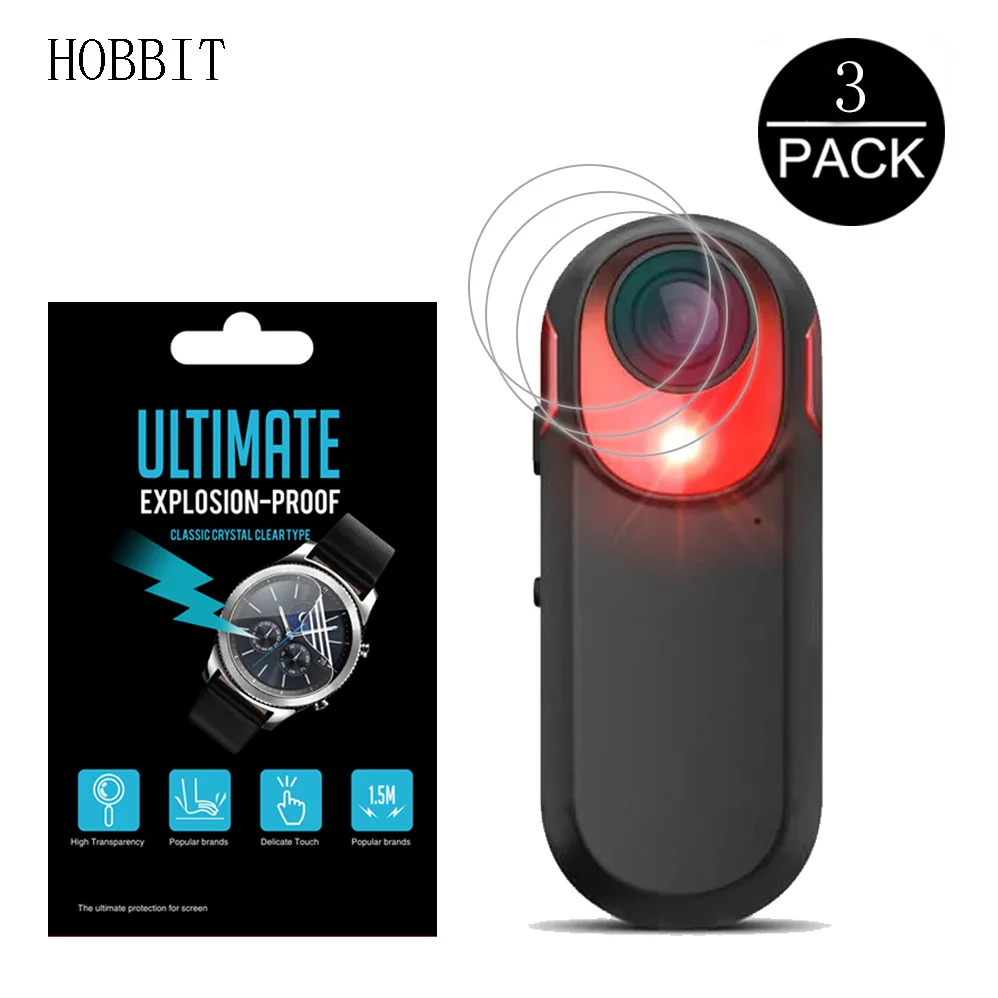 

3PCS Explosion-proof Screen Protector For Garmin Varia RCT715 Radar Tail Light Lens Film HD Clear PET Protective Film NOT Glass