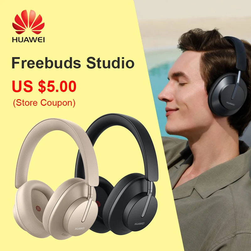 Huawei Freebuds Studio Over-ear cuffie audiofili Bluetooth Wireless TWS hi-fi ANC tipo C cuffie da gioco